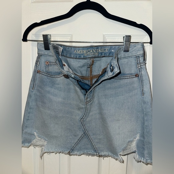 AE High Rise Denim Mini Skirt - Picture 6 of 10
